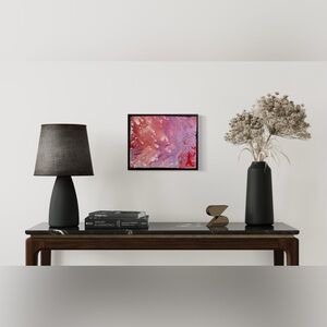 Abstract Pink and Purple Art Painting